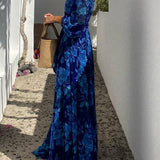 Calista | Florales Off-Shoulder Maxikleid