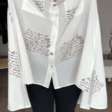Callista™ - Handgeschriebenes Button-Up Hemd