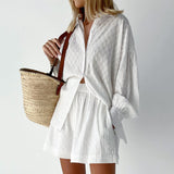 Frieda | Leichtes Blusen- und Shorts-Set