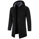 Elias - Mittellange Herrenjacke Mit Kapuze Und Wattiertem Fleece