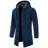 Elias - Mittellange Herrenjacke Mit Kapuze Und Wattiertem Fleece