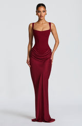 Damen Maxikleid mit quadratischem Ausschnitt und Ärmellos