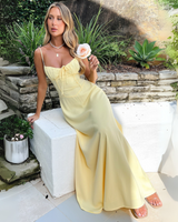 Damen Maxi-Kleid mit Kordelzug