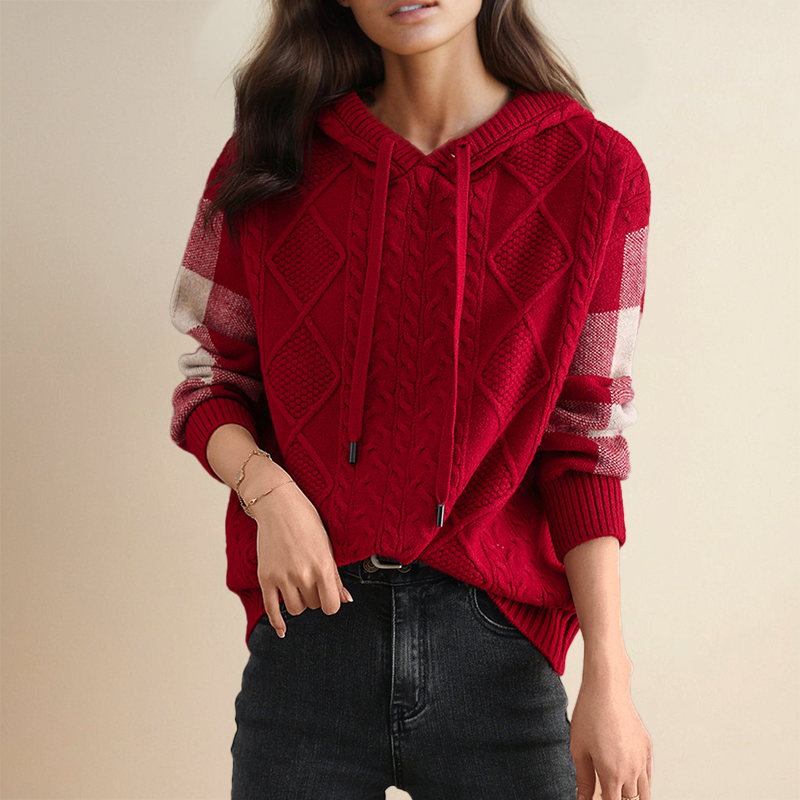 FABIOLA™ | JACQUARD-KAPUZENPULLOVER