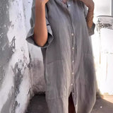 Paige - Knopf-Breeze Kleid