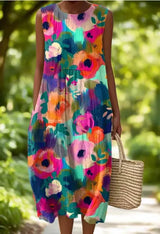 Callie™ – Schickes ärmelloses Kleid mit Blumenmuster