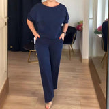 Schickes 3-teiliges Ensemble: Langer Cardigan, Top und Hose