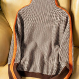 Clara – Gestreifter Rollkragenpullover