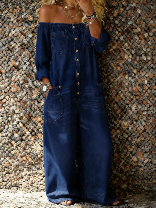 Noa | Jumpsuit mit Off-Shoulder-Ausschnitt