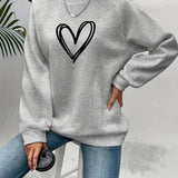 Heartzone - Lässiges Sweatshirt Mit Herzmotiv