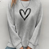 Heartzone - Lässiges Sweatshirt Mit Herzmotiv