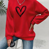 Heartzone - Lässiges Sweatshirt Mit Herzmotiv