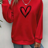 Heartzone - Lässiges Sweatshirt Mit Herzmotiv