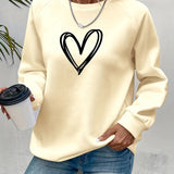 Heartzone - Lässiges Sweatshirt Mit Herzmotiv