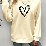 Heartzone - Lässiges Sweatshirt Mit Herzmotiv