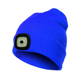 Warme LED-Beanie-Mütze mit Licht