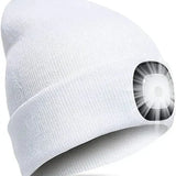 Warme LED-Beanie-Mütze mit Licht