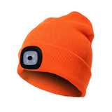 Warme LED-Beanie-Mütze mit Licht