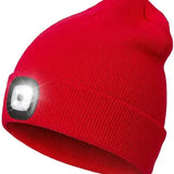 Warme LED-Beanie-Mütze mit Licht