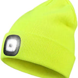Warme LED-Beanie-Mütze mit Licht