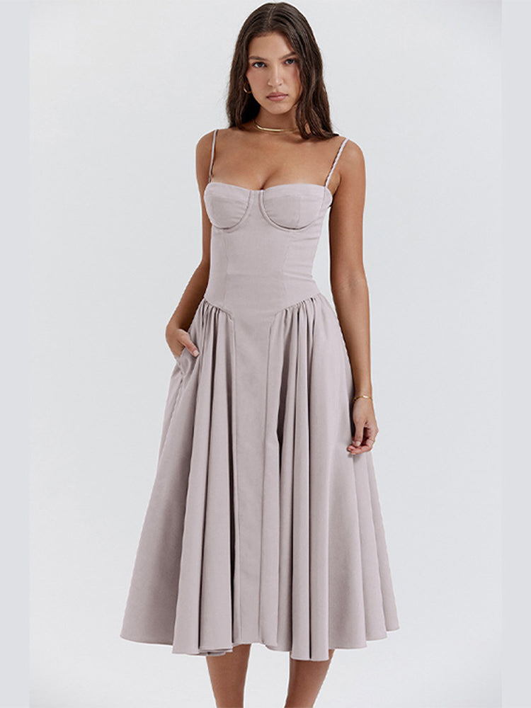 Phoebe - Vintage Cross-Border Modisches Tank Langkleid