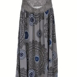 Allure - Besticktes Kleid mit Kacheldruck