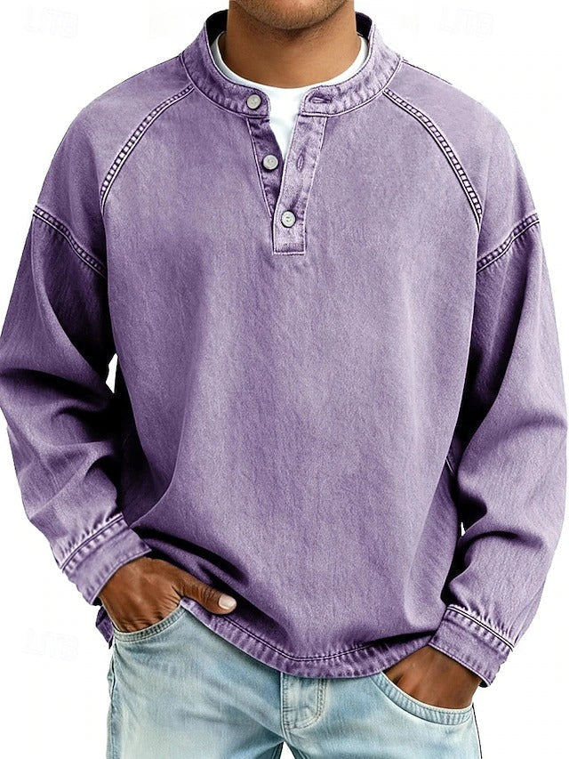 Amir | Gewaschenes Langarmshirt