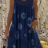 Allure - Besticktes Kleid mit Kacheldruck