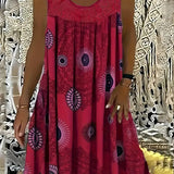Allure - Besticktes Kleid mit Kacheldruck