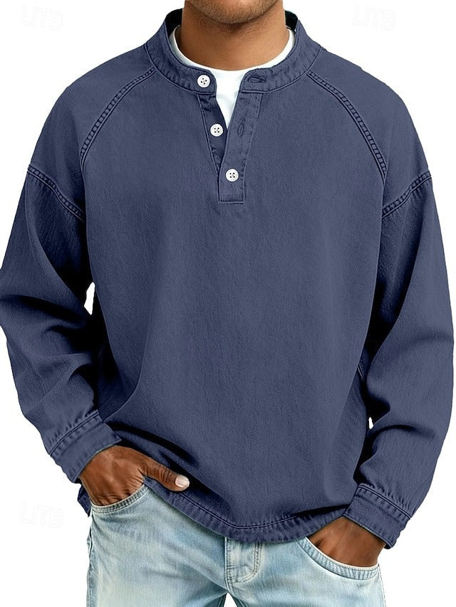 Amir | Gewaschenes Langarmshirt
