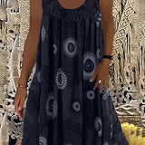 Allure - Besticktes Kleid mit Kacheldruck