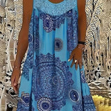 Allure - Besticktes Kleid mit Kacheldruck