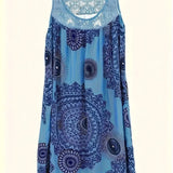 Allure - Besticktes Kleid mit Kacheldruck