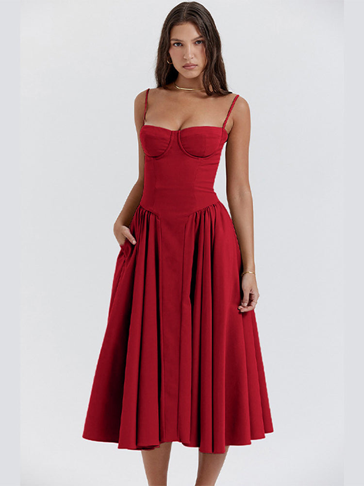 Phoebe - Vintage Cross-Border Modisches Tank Langkleid