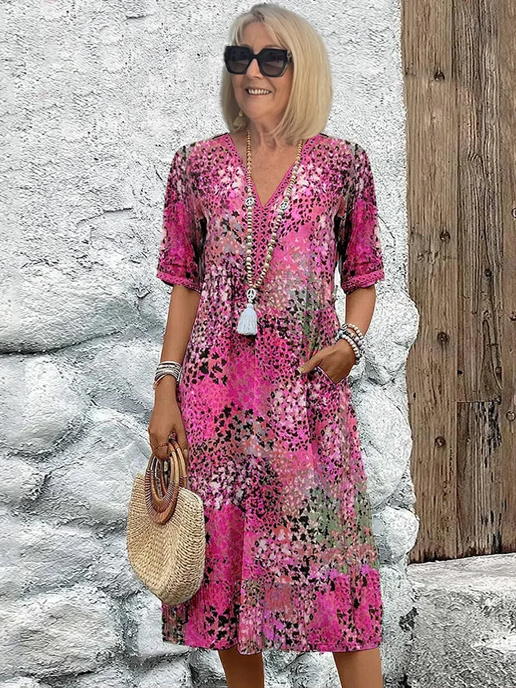 Fatima – Kleid mit Blumenmuster
