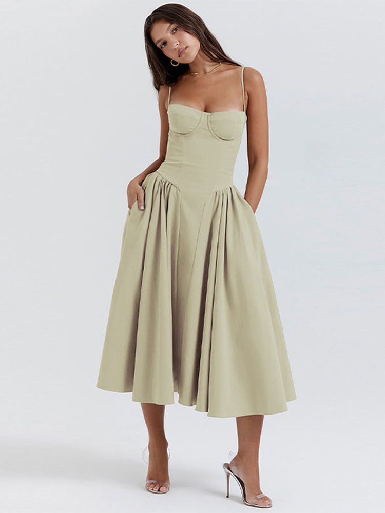 Phoebe - Vintage Cross-Border Modisches Tank Langkleid