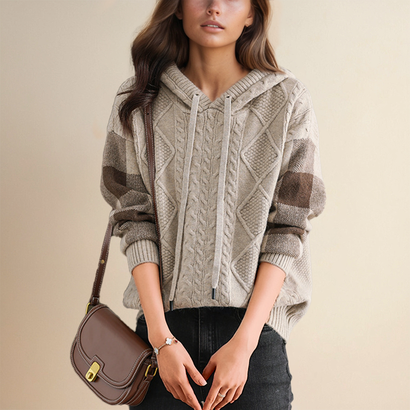 FABIOLA™ | JACQUARD-KAPUZENPULLOVER