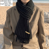 Matteo Herren Strickschal mit geometrischem Muster