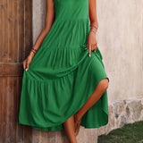 Odette™ - Bequemes V-Ausschnitt Schichtenkleid