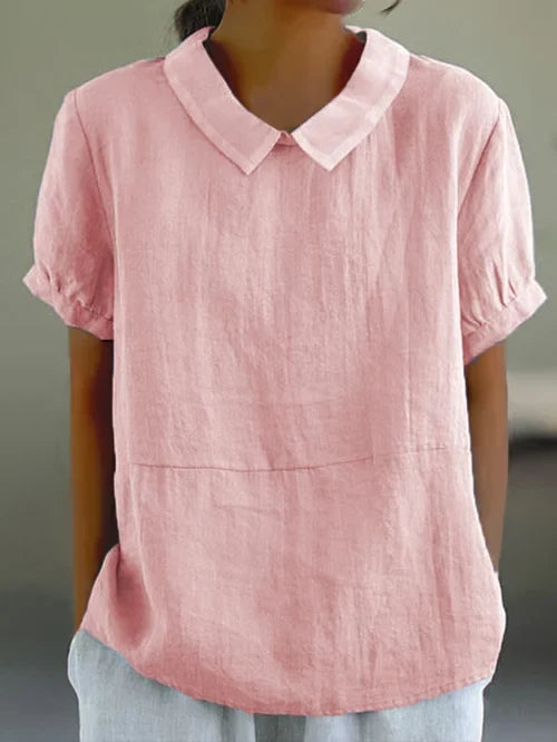 Amalie ™ - Entspannt geschnittene Bluse mit Kragen