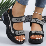 Schicke orthopädische Plattform-Sandalen für Damen, verziert mit Kristallen