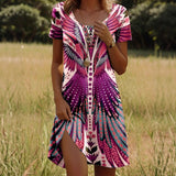 Mabel™ - Trendiges Ethnisch Bedrucktes Sommerkleid