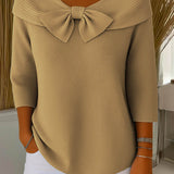 Helen™ – Eleganter Strickpullover mit Schleifendetail