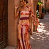 Damen Trägerloses Maxi-Kleid