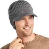 Herren Strickmütze mit Ohrenklappen