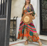 Schickes Bohemian-Eleganz-Kleid