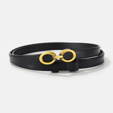 Damen schmaler Gürtel mit Ringverschluss