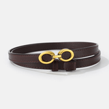 Damen schmaler Gürtel mit Ringverschluss