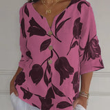 Sanne™ | Florale Button-Up Bluse