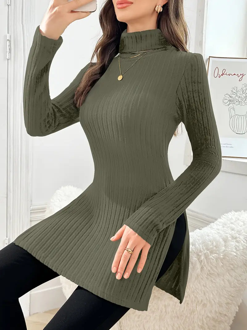 Sarah - Eleganter Langärmeliger Pullover Mit Schmaler Passform Für Den Herbst